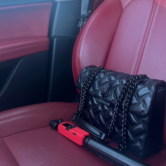 Kurt Geiger Black Quilted Shoulder Bag